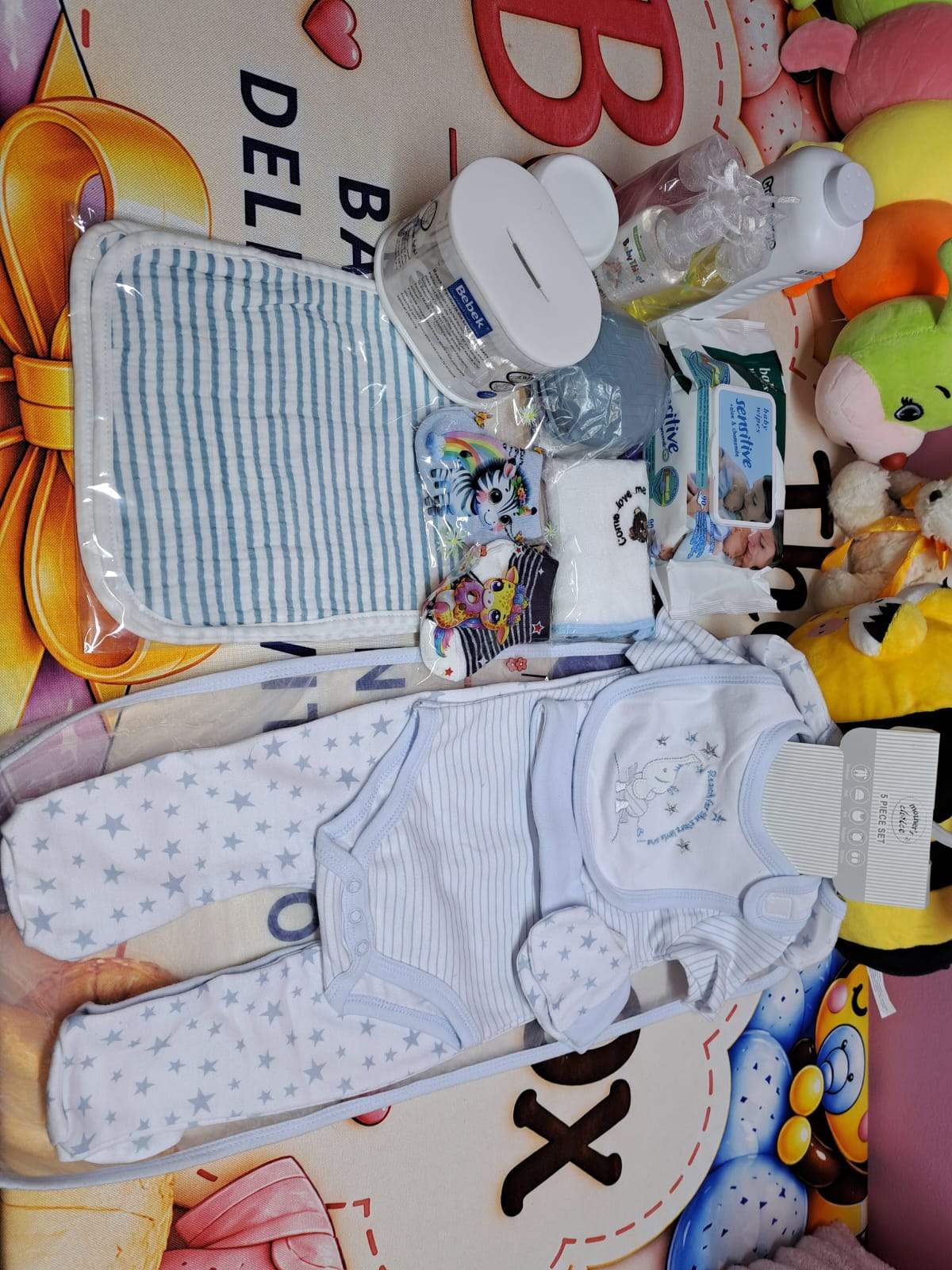 Pre packed baby care box